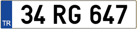 Trailer License Plate